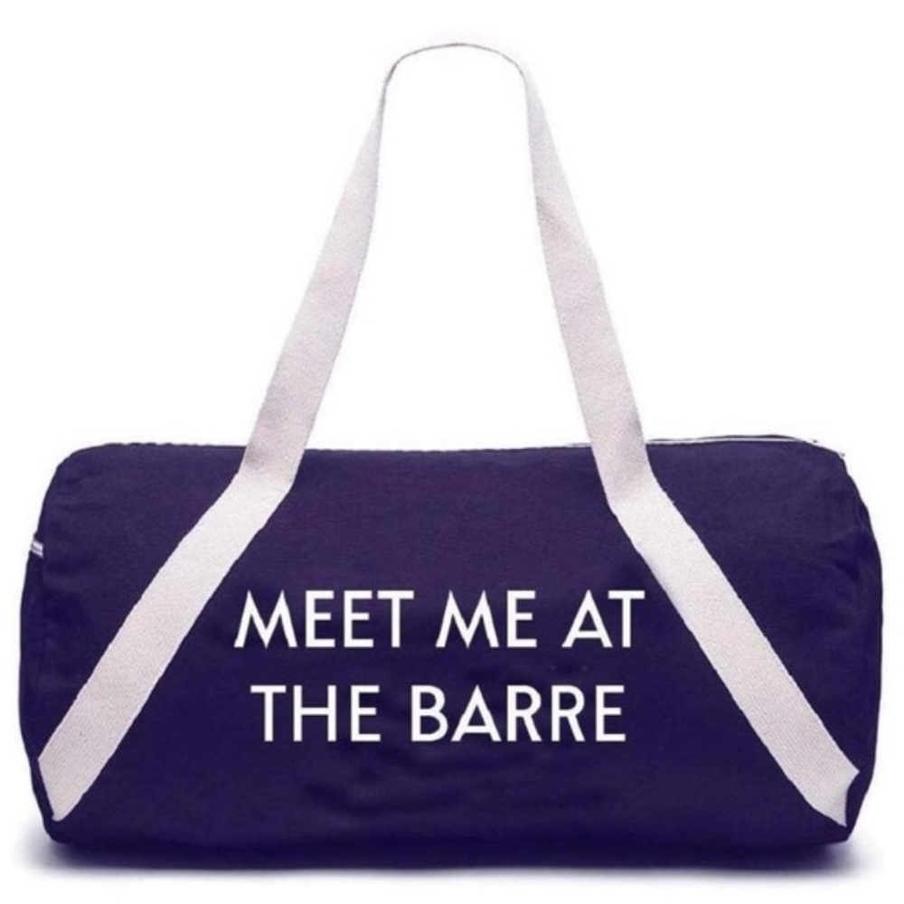 Brand NEW, Meet Me At The Barre, Denim Duffel Bag